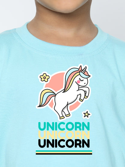 Kids Boys' Unicorn T-Shirt - Soft Cotton
