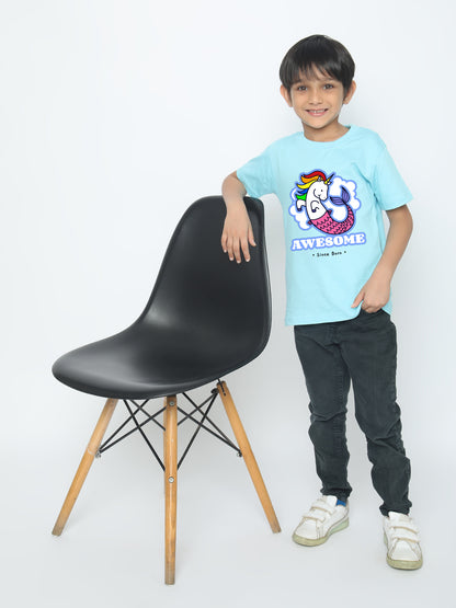 Kids Boys' Awesome Mermicorn T-Shirt | Fun & Comfortable