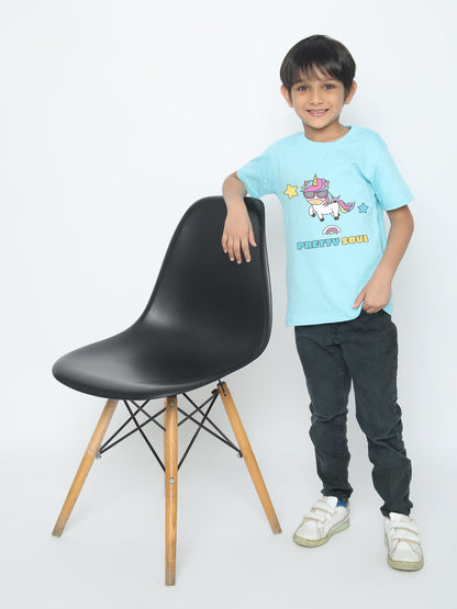 Kids' Boys Unicorn Pretty Soul T-Shirt