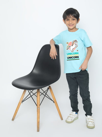 Kids Boys' Unicorn T-Shirt - Soft Cotton