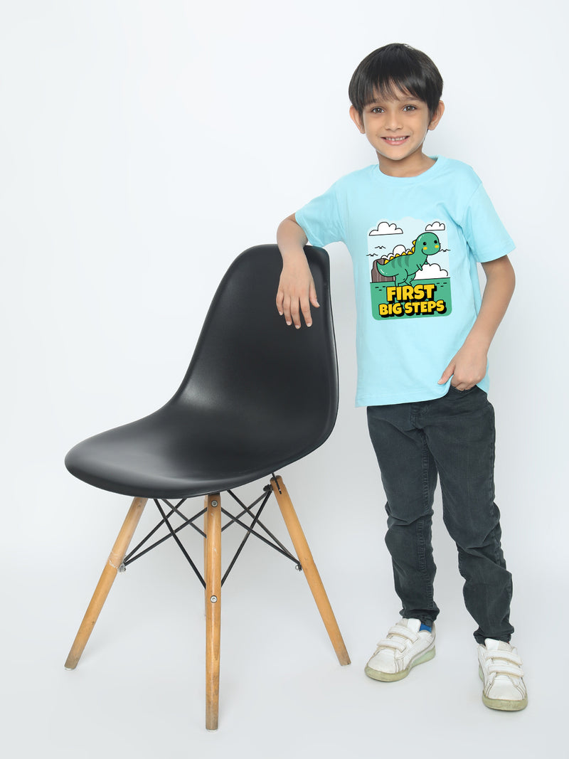 Kids Boys Dinosaur First Big Steps T-Shirt | Fun & Stylish Tee