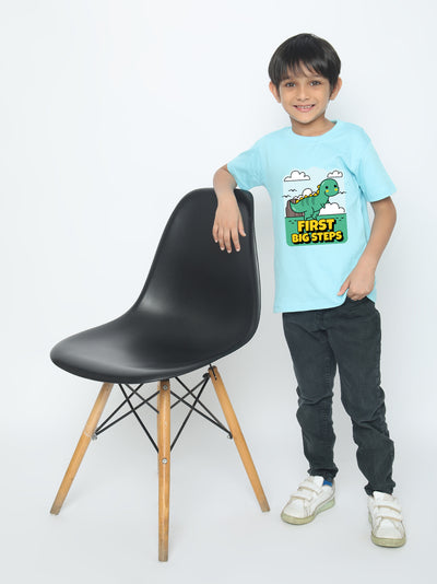 Kids Boys Dinosaur First Big Steps T-Shirt | Fun & Stylish Tee