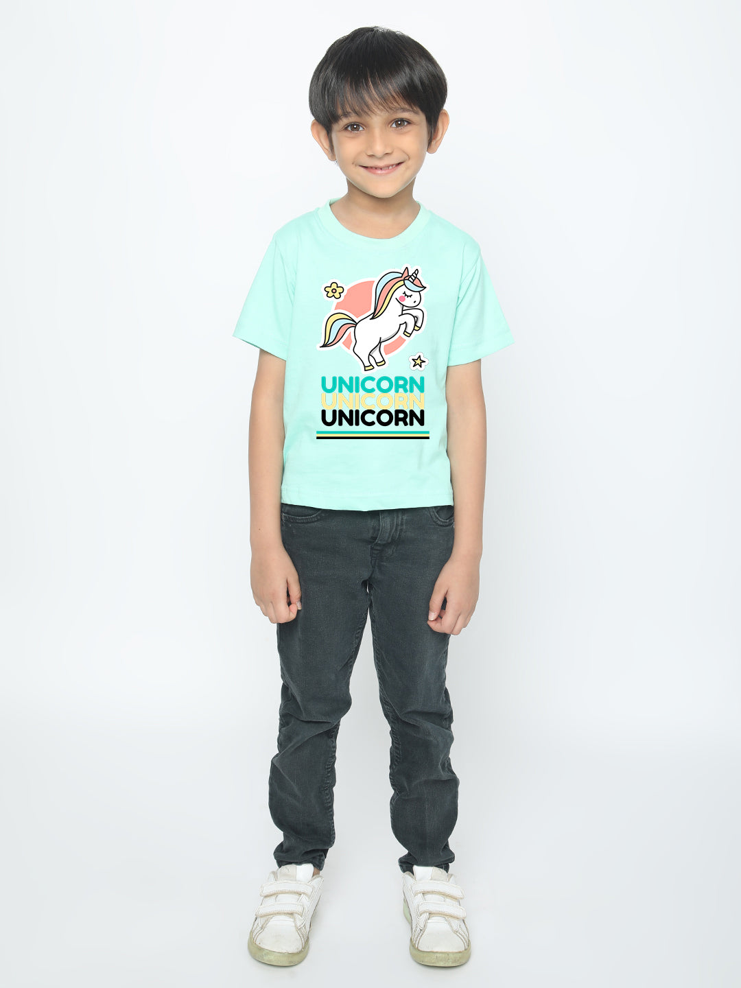 Kids Boys' Unicorn T-Shirt - Soft Cotton