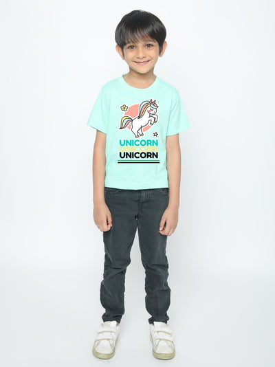 Kids Boys' Unicorn T-Shirt - Soft Cotton