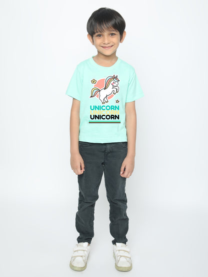 Kids Boys' Unicorn T-Shirt - Soft Cotton