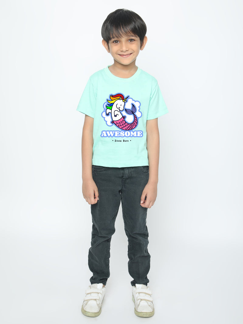 Kids Boys' Awesome Mermicorn T-Shirt | Fun & Comfortable