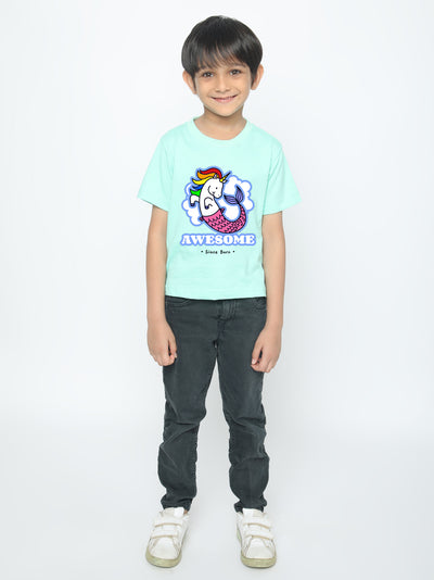 Kids Boys' Awesome Mermicorn T-Shirt | Fun & Comfortable