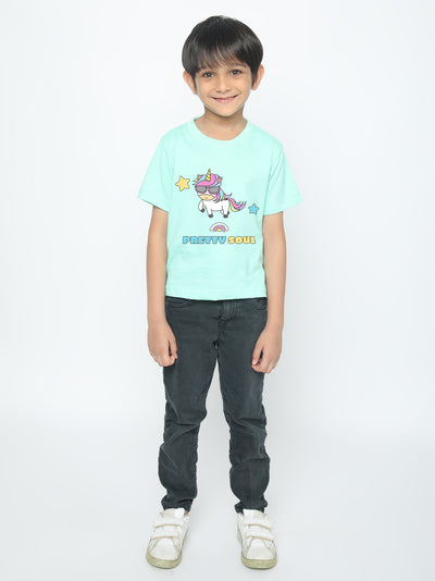 Kids' Boys Unicorn Pretty Soul T-Shirt