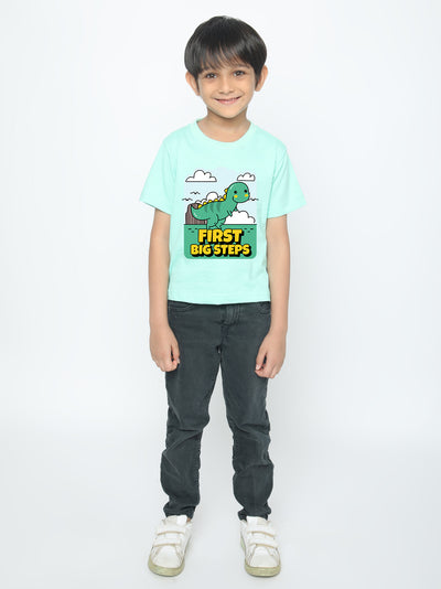 Kids Boys Dinosaur First Big Steps T-Shirt | Fun & Stylish Tee