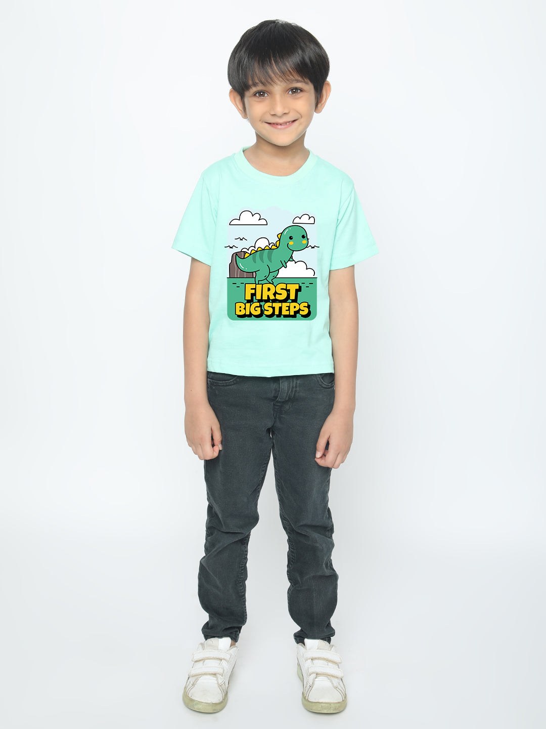 Kids Boys Dinosaur First Big Steps T-Shirt | Fun & Stylish Tee