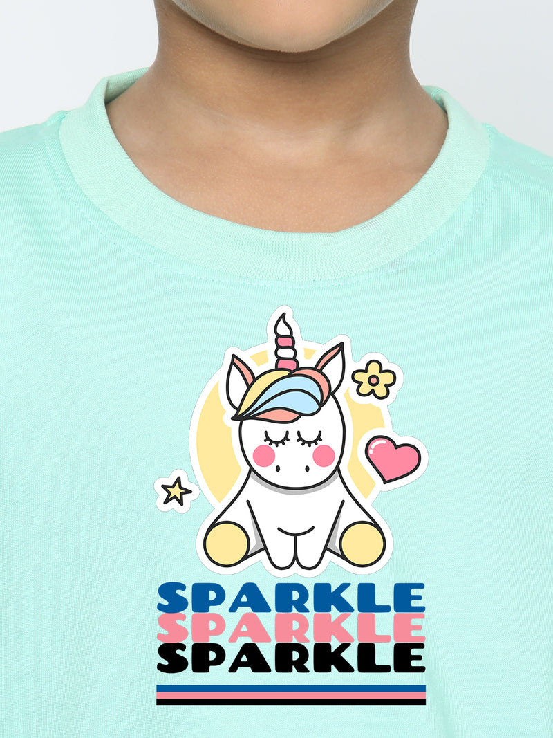 Kids Boys Unicorn Sparkle T-Shirt