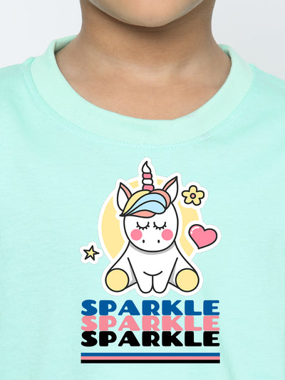 Kids Boys Unicorn Sparkle T-Shirt