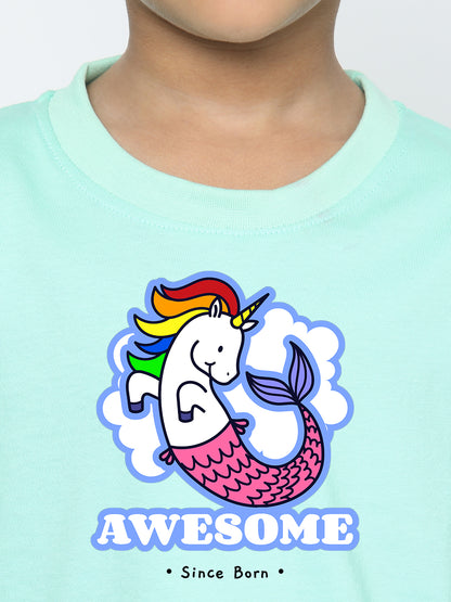 Kids Boys' Awesome Mermicorn T-Shirt | Fun & Comfortable