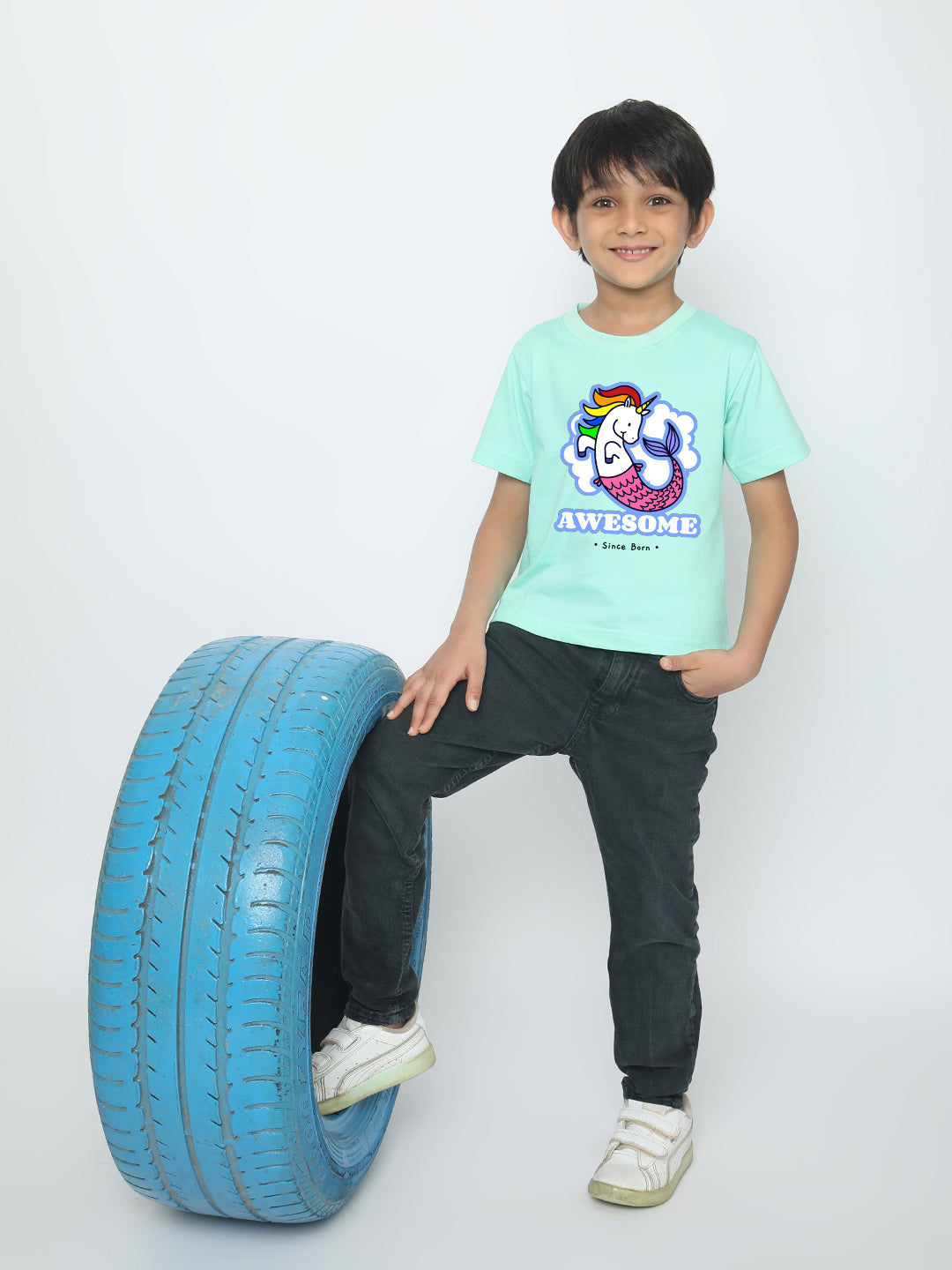 Kids Boys' Awesome Mermicorn T-Shirt | Fun & Comfortable