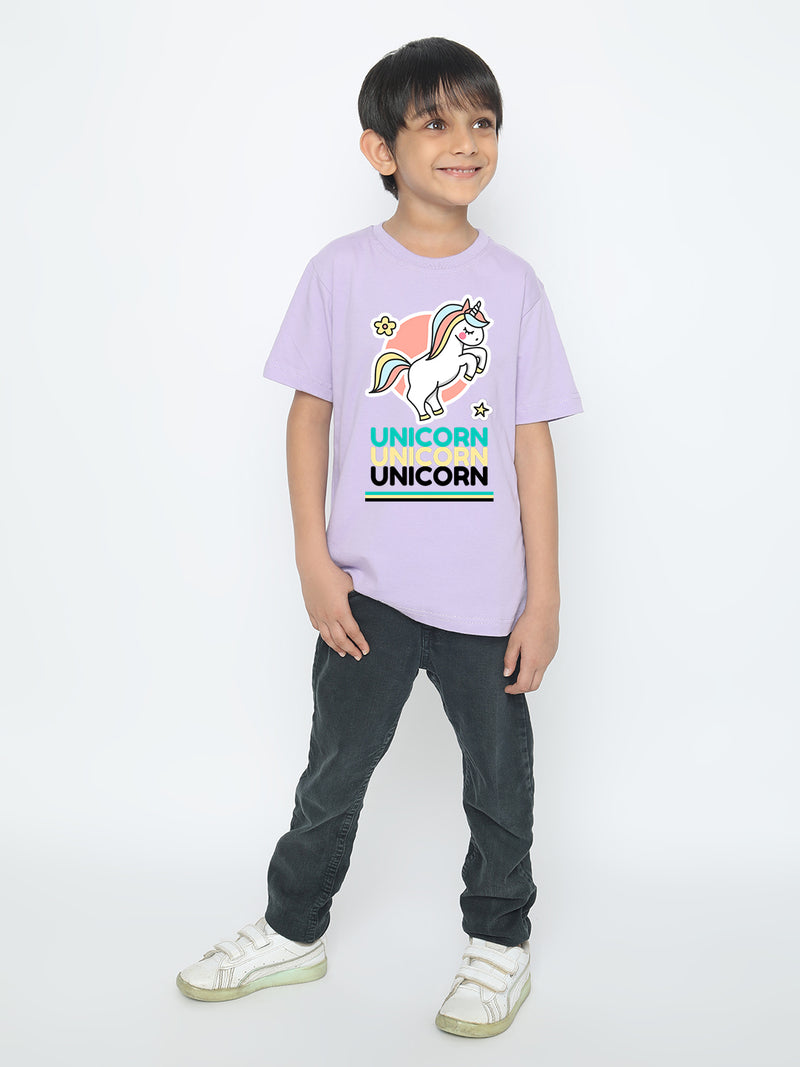 Kids Boys' Unicorn T-Shirt - Soft Cotton