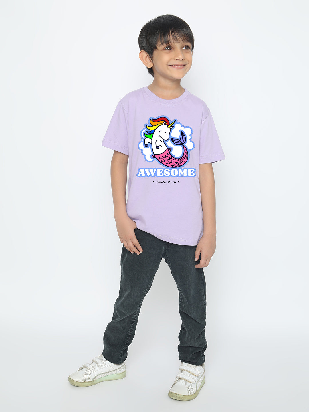 Kids Boys' Awesome Mermicorn T-Shirt | Fun & Comfortable