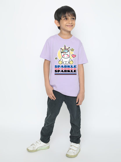 Kids Boys Unicorn Sparkle T-Shirt