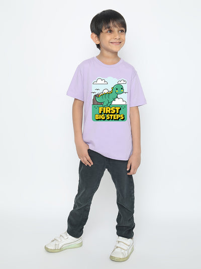 Kids Boys Dinosaur First Big Steps T-Shirt | Fun & Stylish Tee