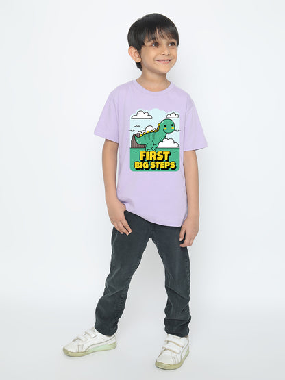 Kids Boys Dinosaur First Big Steps T-Shirt | Fun & Stylish Tee