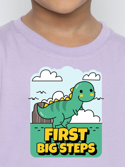 Kids Boys Dinosaur First Big Steps T-Shirt | Fun & Stylish Tee