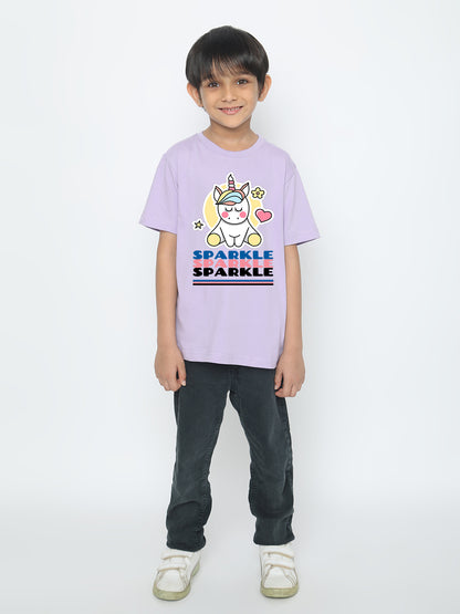 Kids Boys Unicorn Sparkle T-Shirt