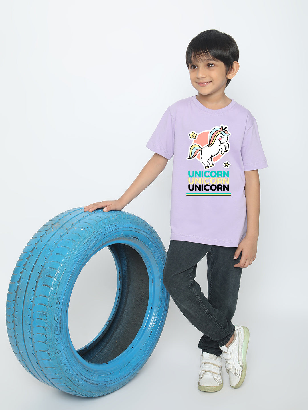 Kids Boys' Unicorn T-Shirt - Soft Cotton