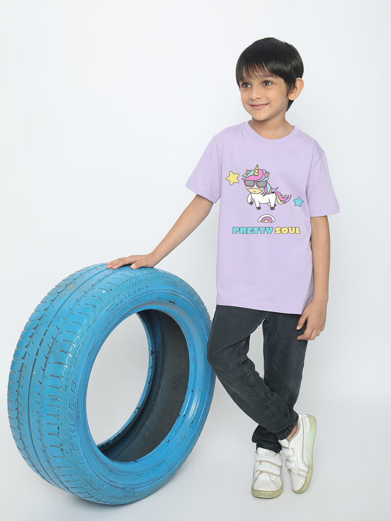 Kids' Boys Unicorn Pretty Soul T-Shirt