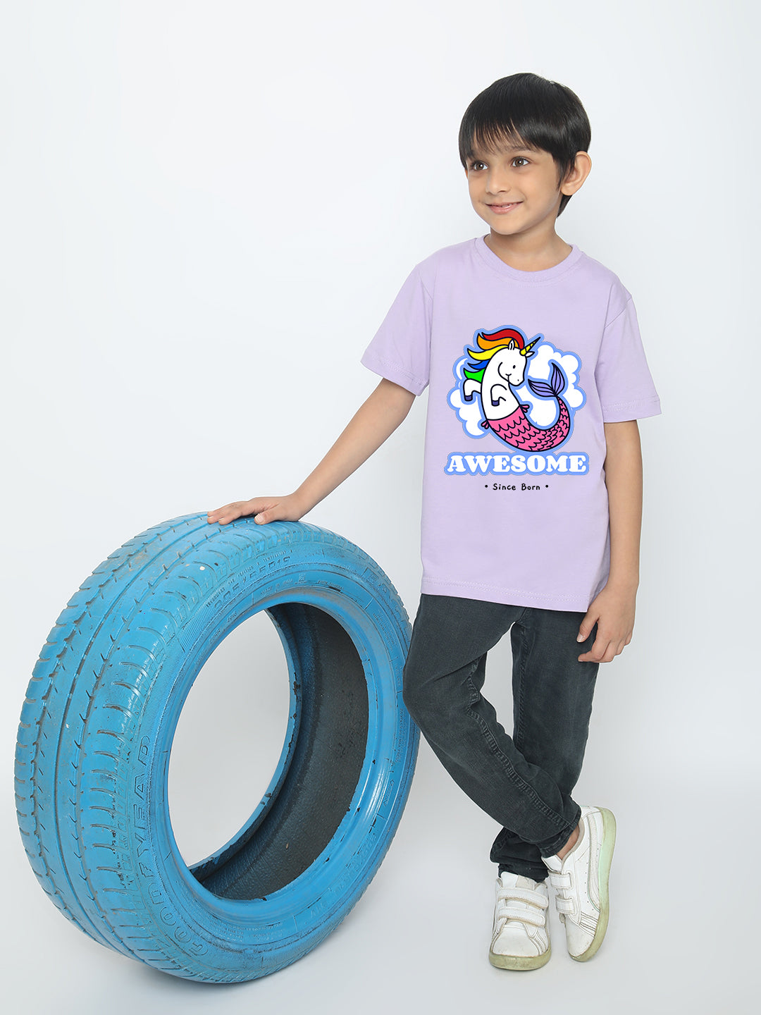 Kids Boys' Awesome Mermicorn T-Shirt | Fun & Comfortable