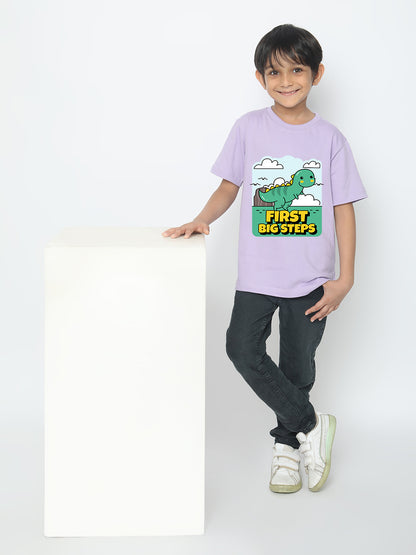 Kids Boys Dinosaur First Big Steps T-Shirt | Fun & Stylish Tee