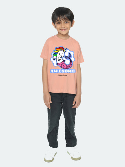 Kids Boys' Awesome Mermicorn T-Shirt | Fun & Comfortable