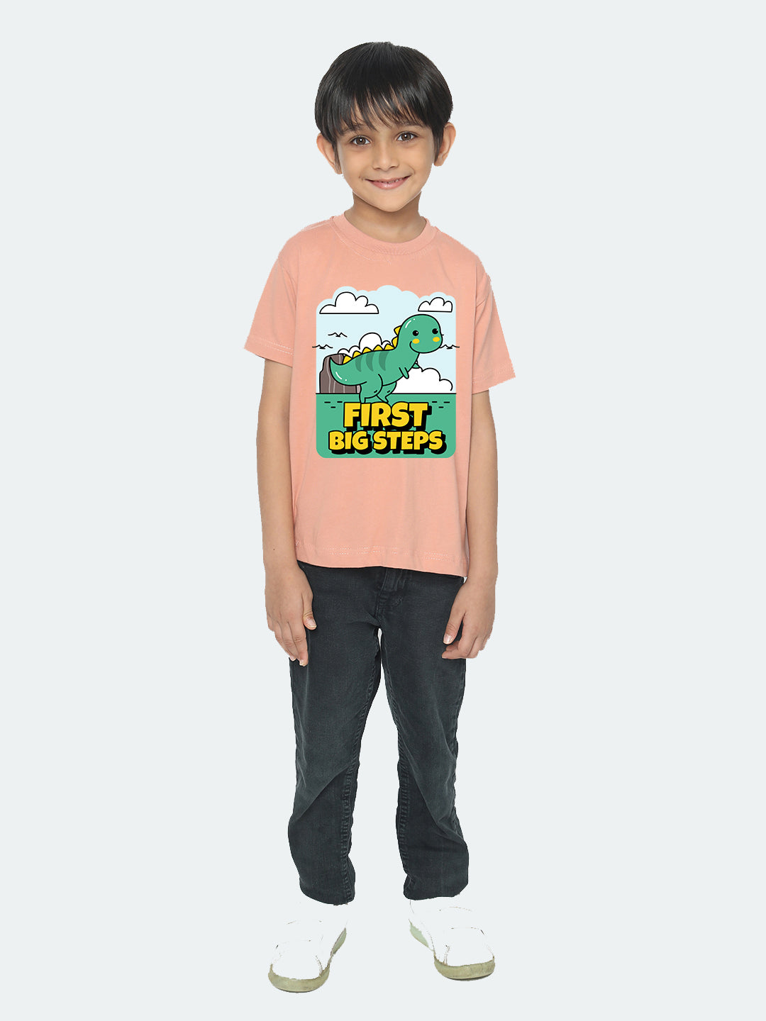 Kids Boys Dinosaur First Big Steps T-Shirt | Fun & Stylish Tee