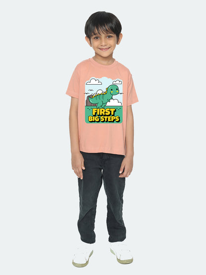 Kids Boys Dinosaur First Big Steps T-Shirt | Fun & Stylish Tee