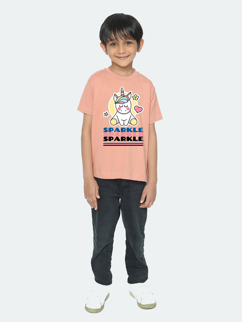 Kids Boys Unicorn Sparkle T-Shirt