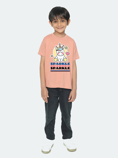 Kids Boys Unicorn Sparkle T-Shirt