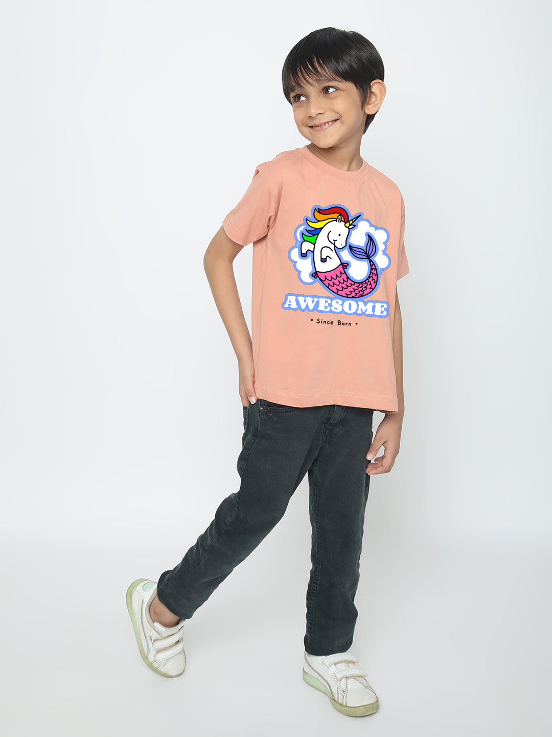 Kids Boys' Awesome Mermicorn T-Shirt | Fun & Comfortable