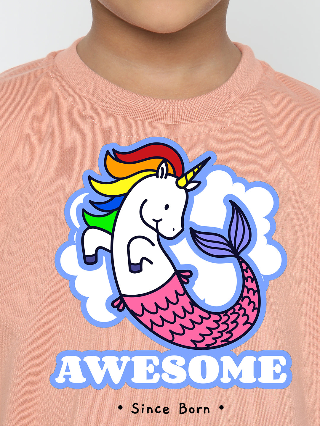 Kids Boys' Awesome Mermicorn T-Shirt | Fun & Comfortable