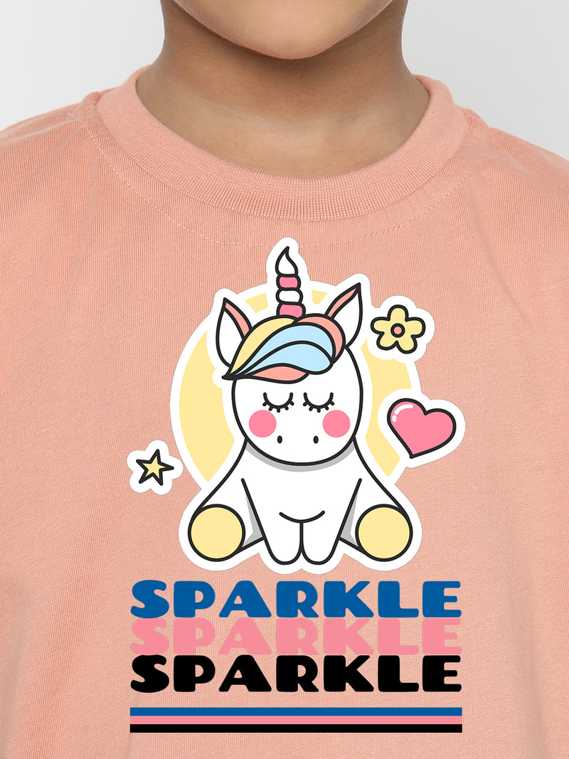 Kids Boys Unicorn Sparkle T-Shirt