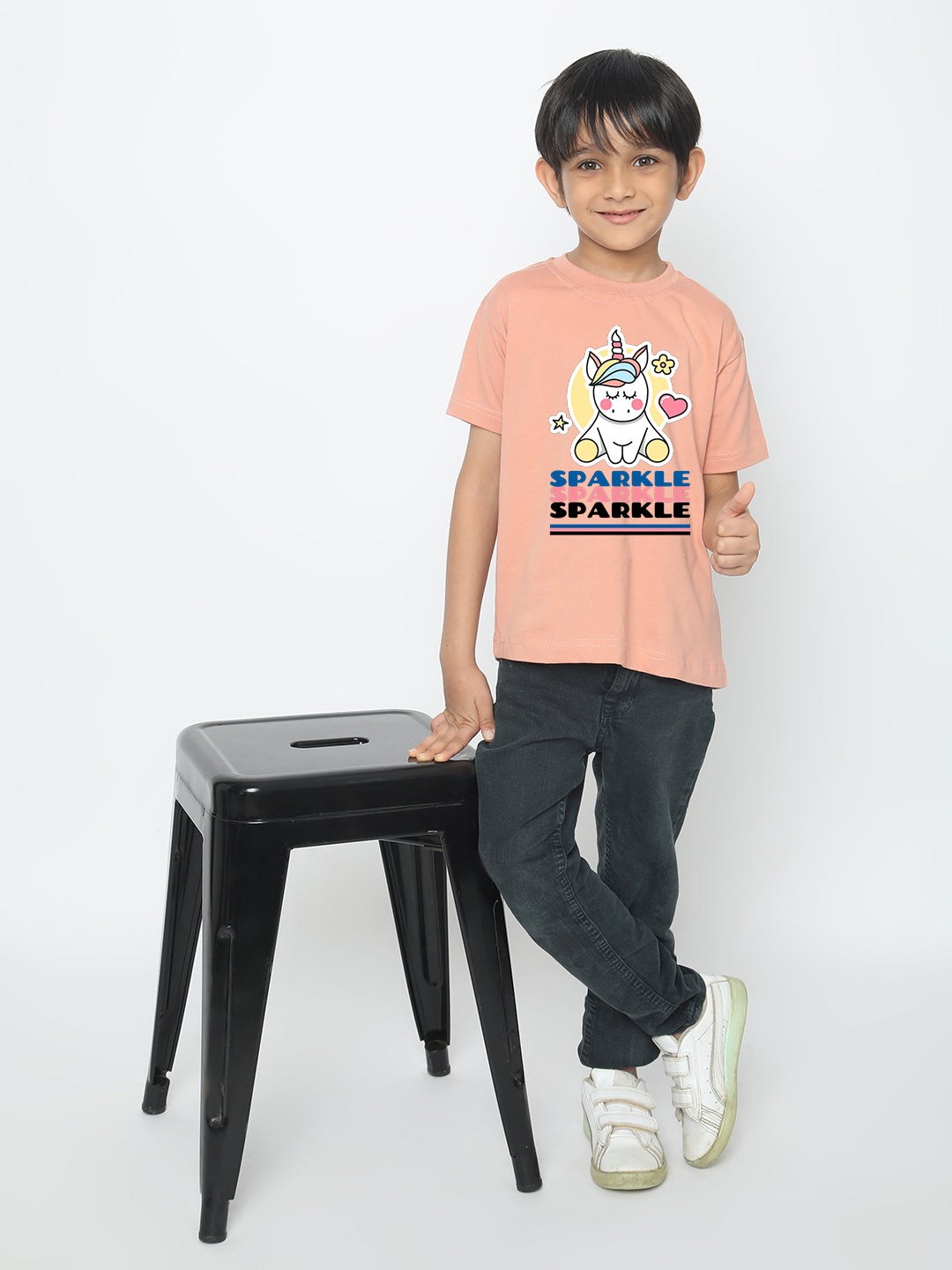 Kids Boys Unicorn Sparkle T-Shirt