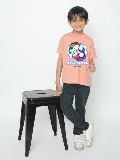 Kids Boys' Awesome Mermicorn T-Shirt | Fun & Comfortable