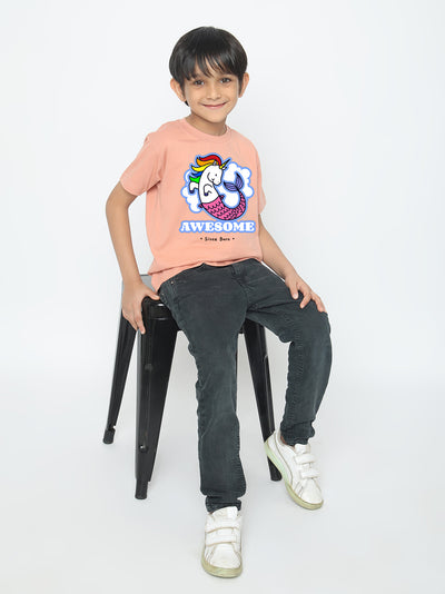 Kids Boys' Awesome Mermicorn T-Shirt | Fun & Comfortable