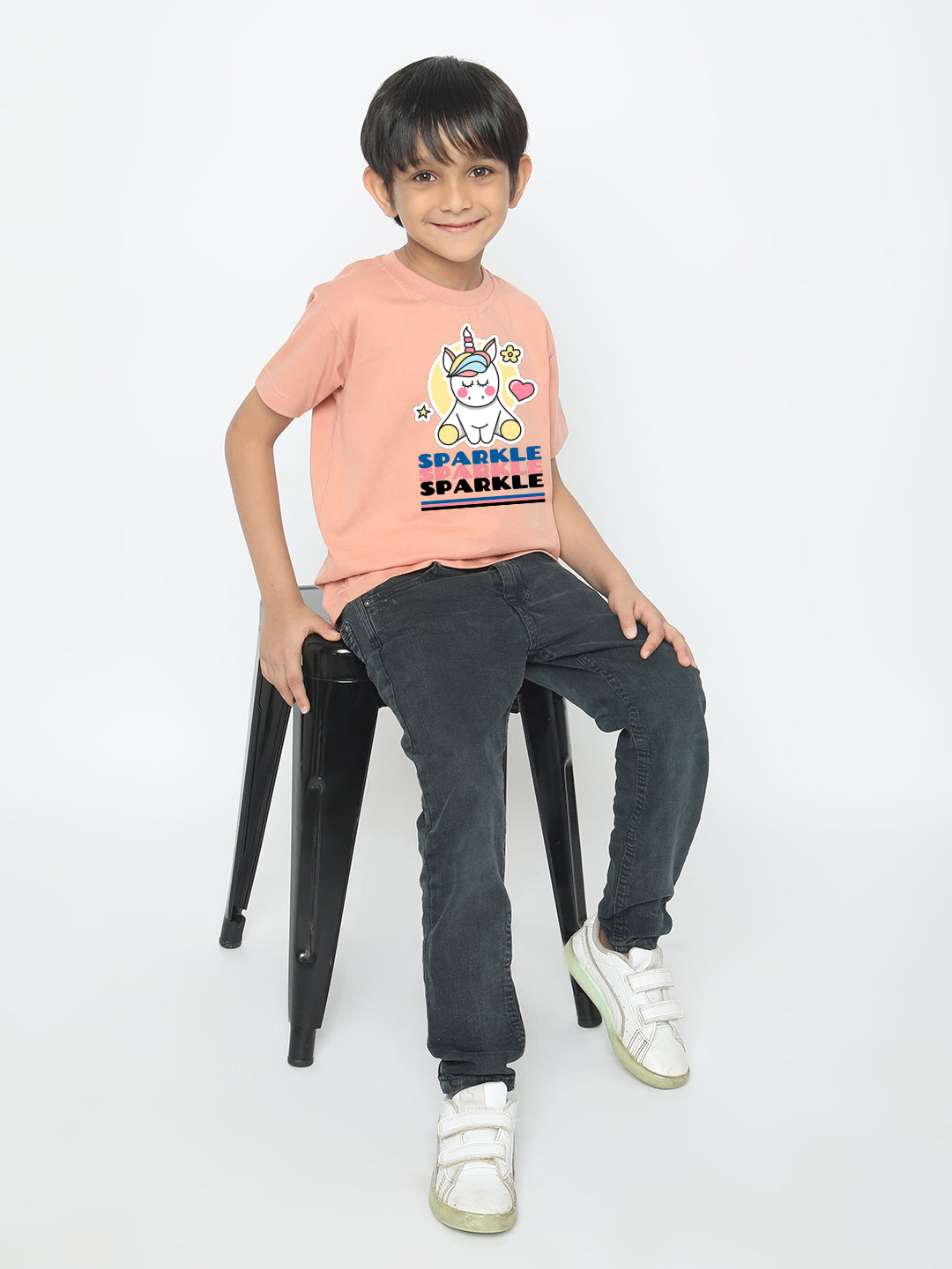 Kids Boys Unicorn Sparkle T-Shirt