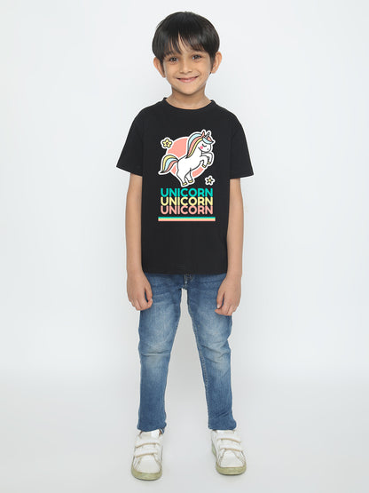 Kids Boys' Unicorn T-Shirt - Soft Cotton
