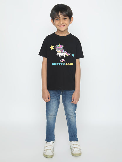Kids' Boys Unicorn Pretty Soul T-Shirt
