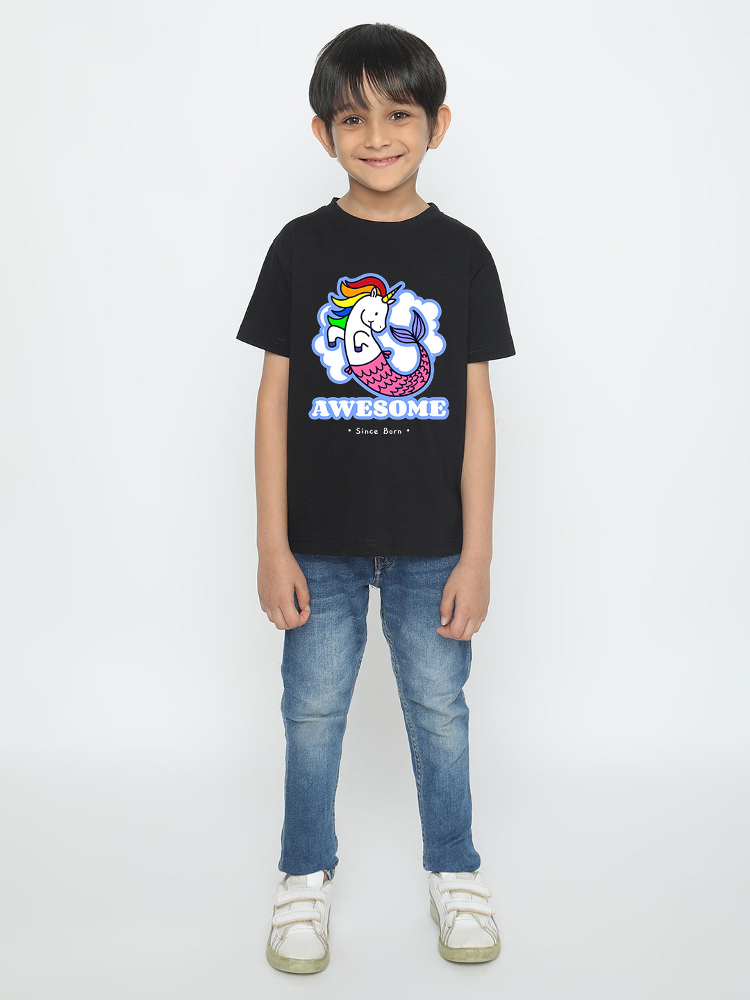 Kids Boys' Awesome Mermicorn T-Shirt | Fun & Comfortable