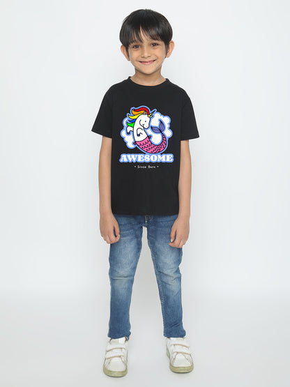 Kids Boys' Awesome Mermicorn T-Shirt | Fun & Comfortable