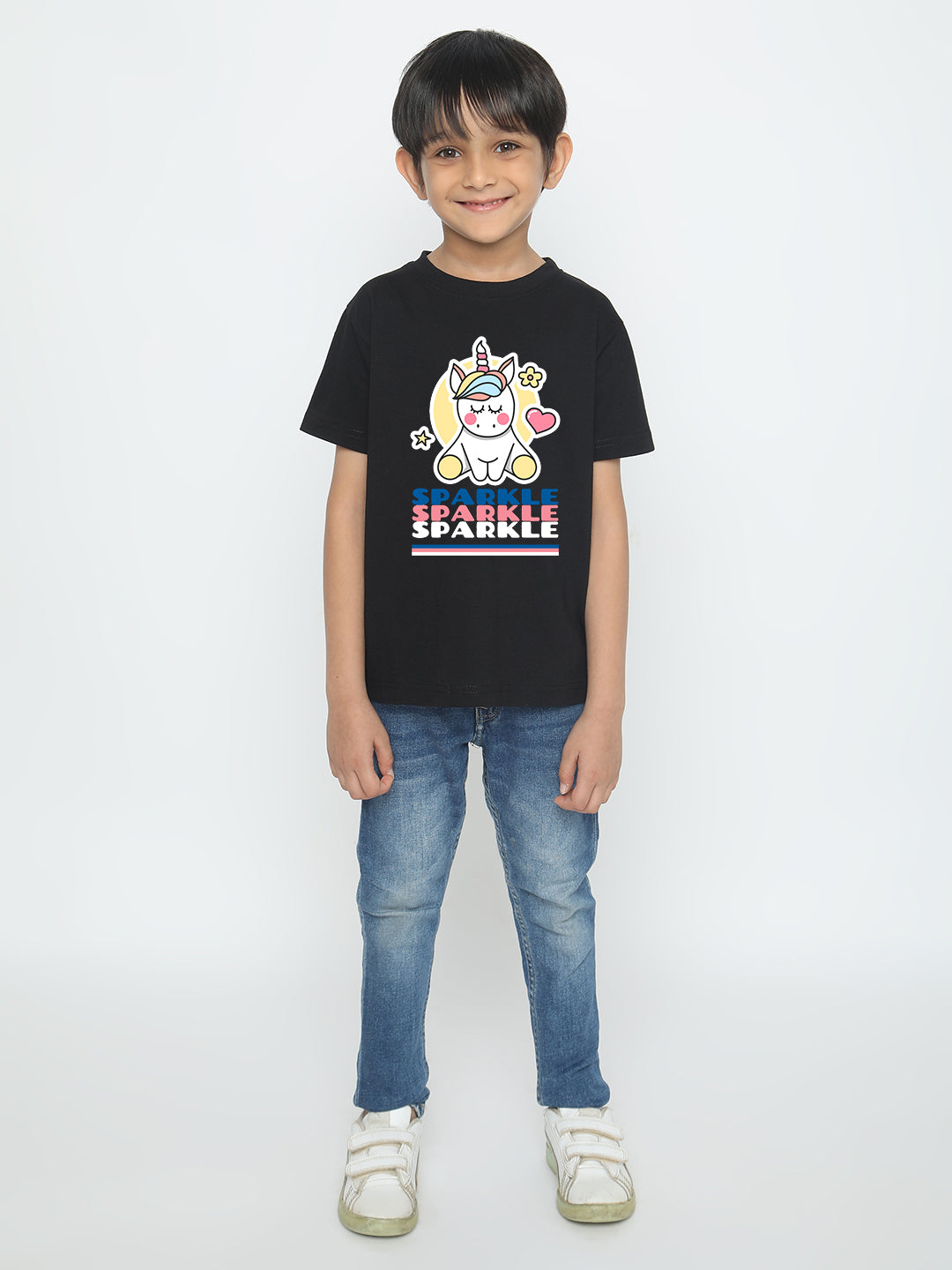 Kids Boys Unicorn Sparkle T-Shirt