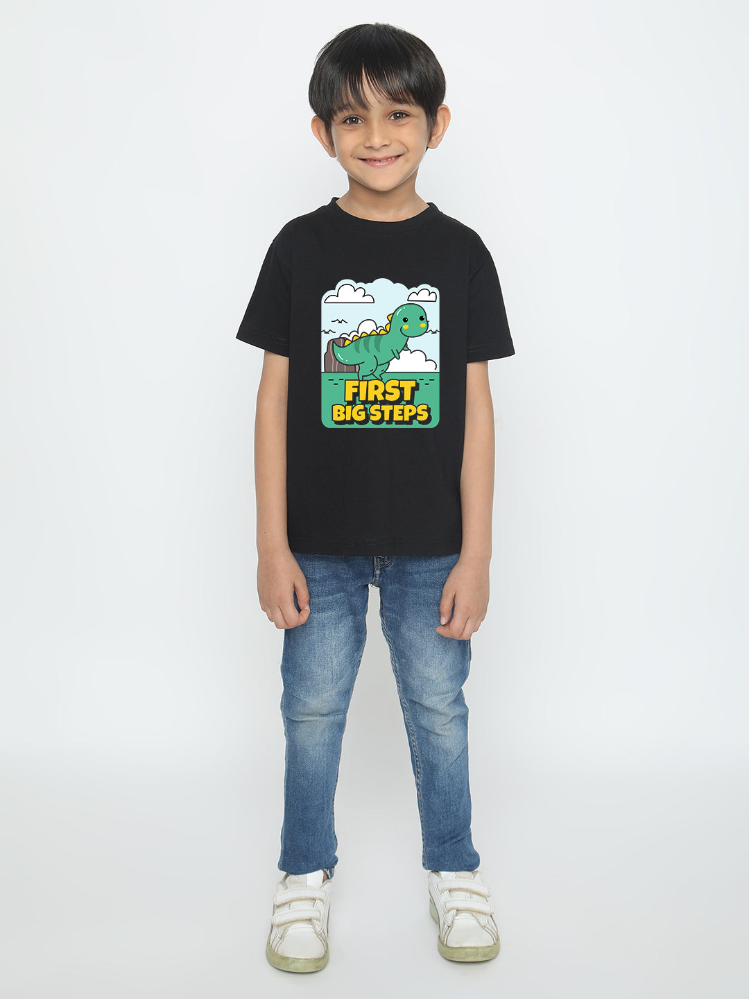 Kids Boys Dinosaur First Big Steps T-Shirt | Fun & Stylish Tee