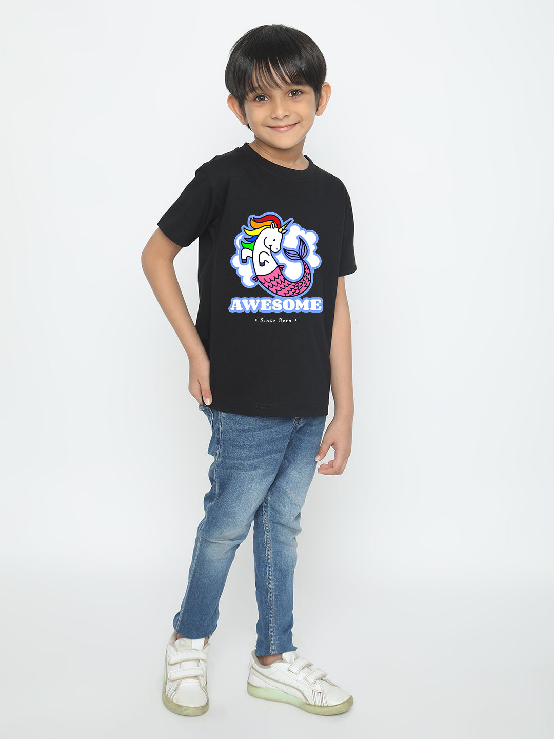 Kids Boys' Awesome Mermicorn T-Shirt | Fun & Comfortable