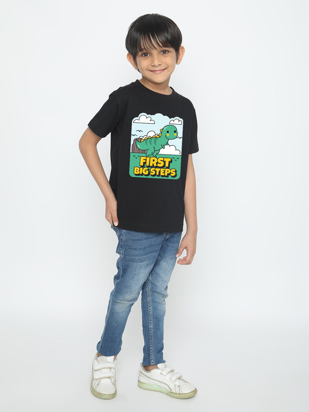 Kids Boys Dinosaur First Big Steps T-Shirt | Fun & Stylish Tee