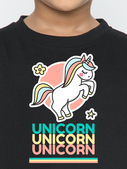 Kids Boys' Unicorn T-Shirt - Soft Cotton